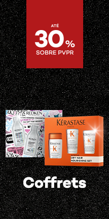 Coffrets de Cabelo Profissional com destaque promocional de até 30% sobre preço de Venda ao Público Recomendado